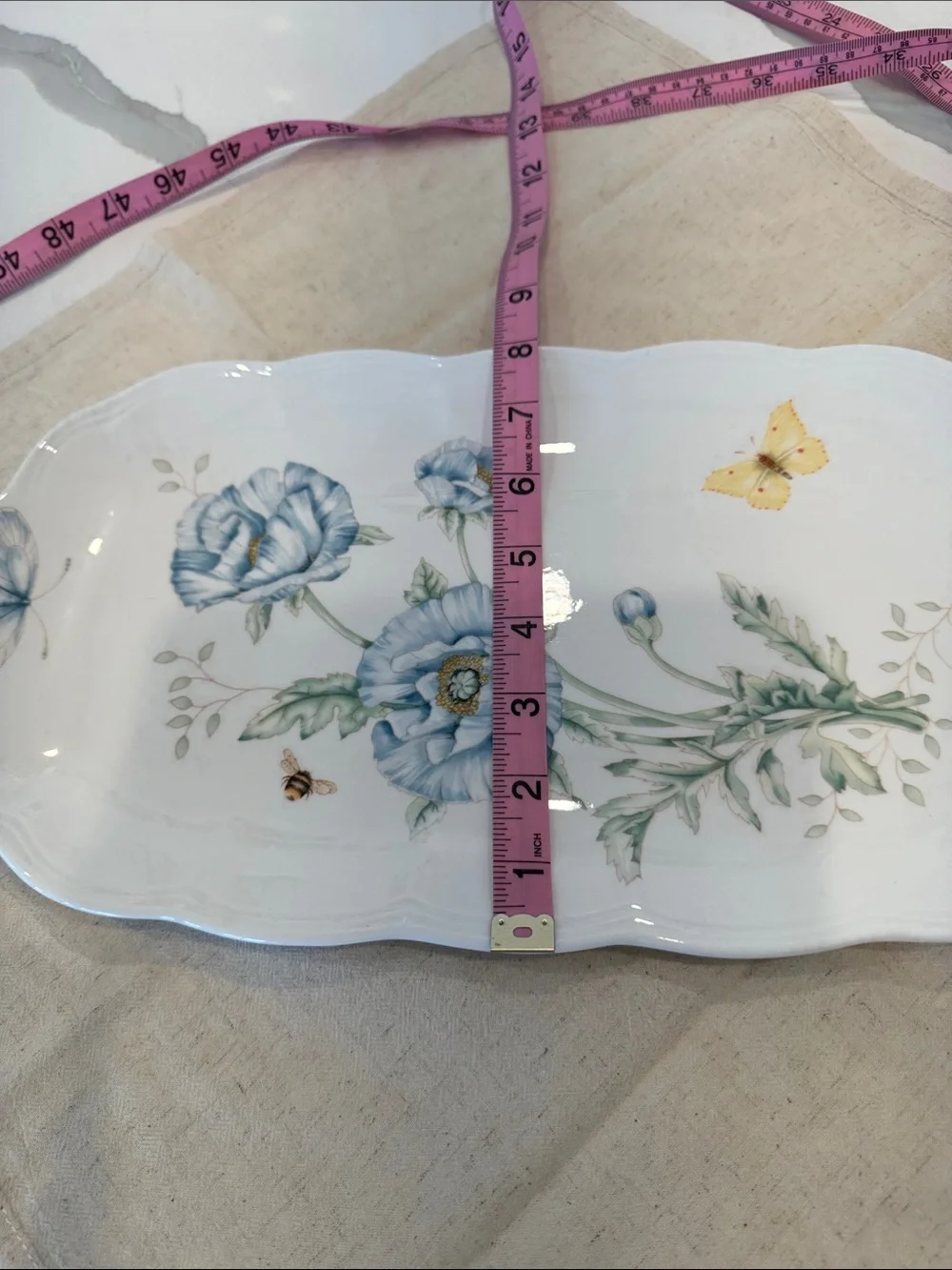 Lenox Butterfly Meadow Oblong Sandwich Tray, 14 3/4
